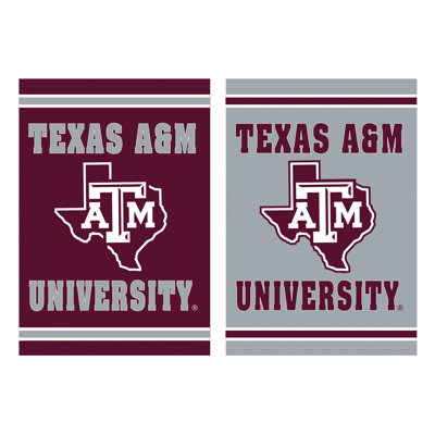 Texas A&M Embossed Suede 2-Sided Polyester 18 x 12.5 in. Garden Flag
