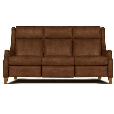 Canapé inclinable Charles of London en cuir véritable 109,5 po Talisman