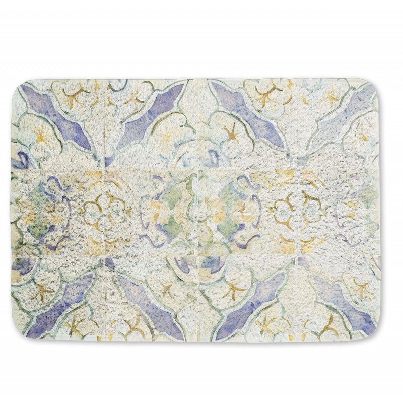 Tapis de bain en microfibre / microsuède Chrysoula, L 17 po x L 24 po
