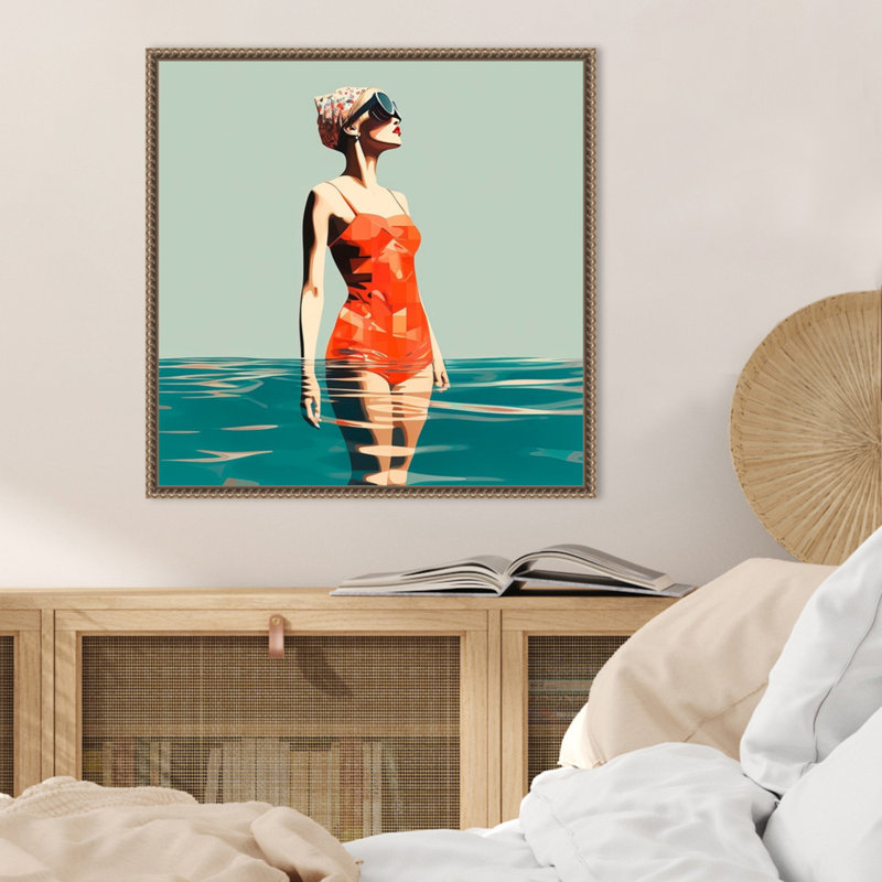 «Swim Medley» par Irena Orlov, reproduction d'art sur toile encadrée, H 22 po x l 22 po