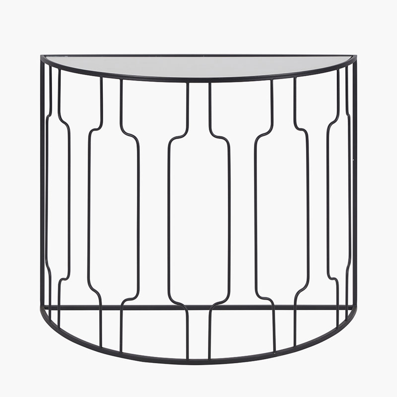 Mel 100cm Glass Top Console Table