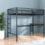 Space-saving Twin Over Full Metal Bunk Bed With Integrated Desk, Modern Design
