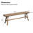 Solid Wood Natural Entryway Bench-1263767447