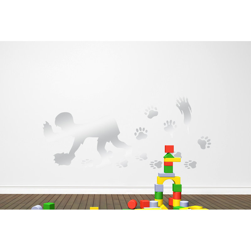 Wall Decal, Shiny Silver