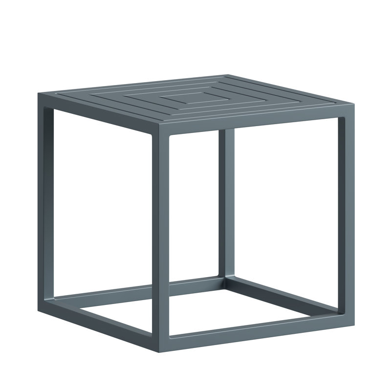 Square End Table, Glacier Blue