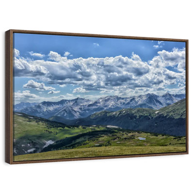 Colorado Rocky Mountain - Floater Frame Print on Canvas