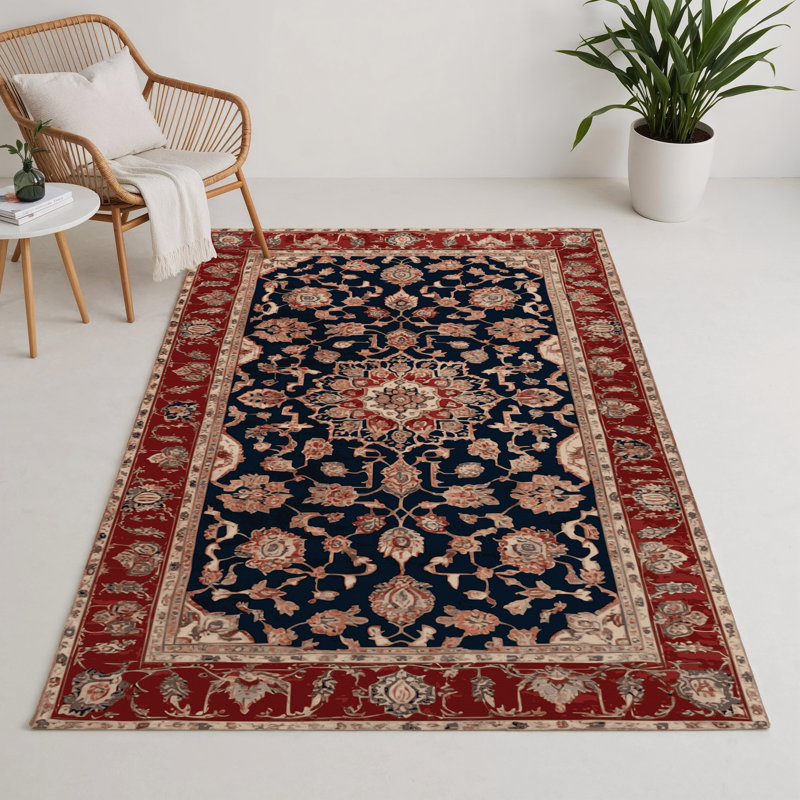 Persian Brown Indoor and Outdoor Area Rug, Rectangle 3' x 5'