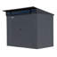 Immeuble de rangement extérieur en acier verrouillable avec fenêtres 8 pi x 5 pi Denali Sojag, anthracite