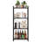 Industrial Bookcase, Metal Small Bookcase, Rustic Etagere Book Shelf Storage Organizer for Living Room-64943083-54095411