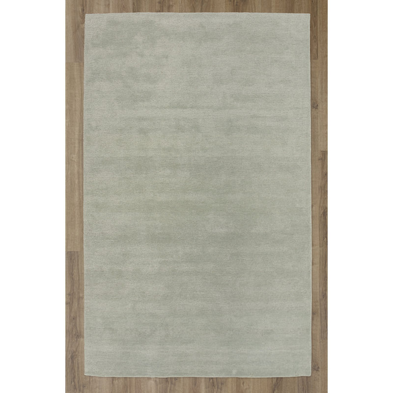 Tapis en laine / tencel touffeté à la main, Écume de mer, écume de mer, 7'9" x 9'9"