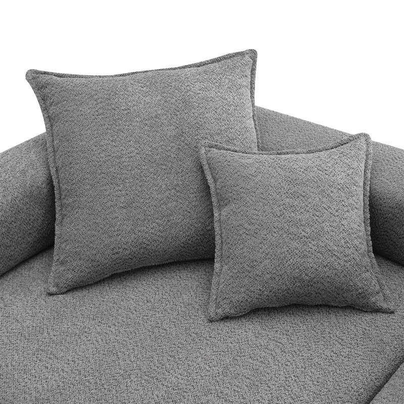 Canapé modulaire Modern Sofa, ensemble de canapé de plancher Boucle de luxe, canapé-lit convertible, canapé-lit spacieux en mousse