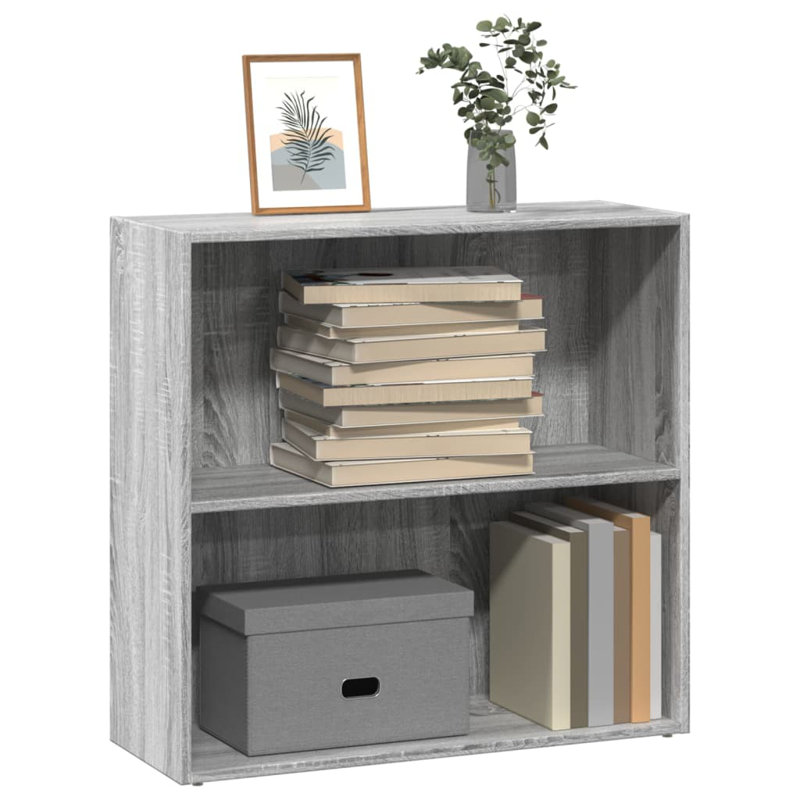 Analuisa Bookcase, (1 Shelves) 77cm H x 40cm W x 30cm D, Grey Sonoma