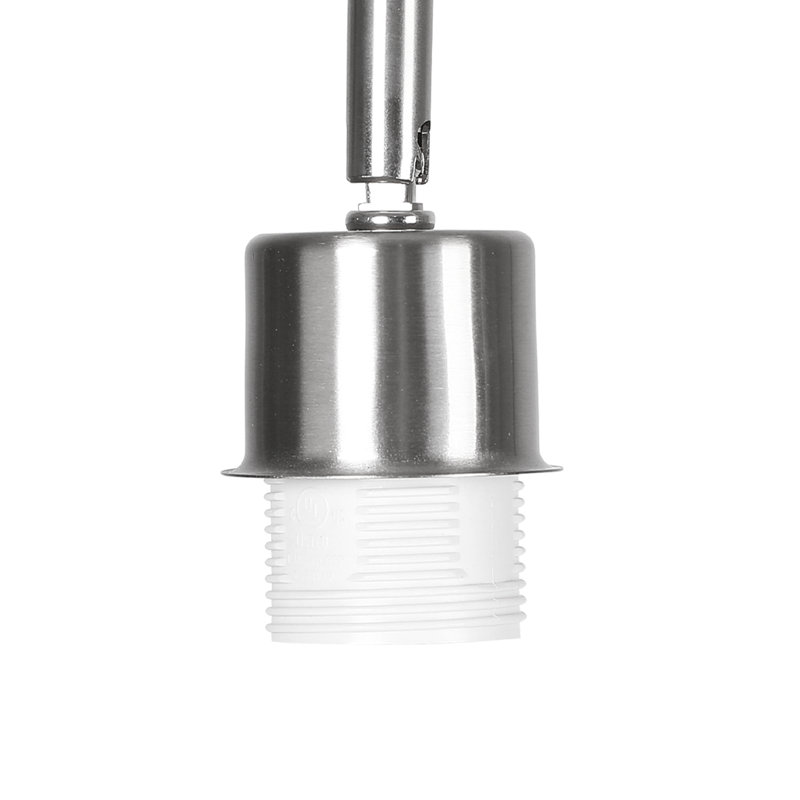 62" Dimmable Arched Floor Lamp, Silver