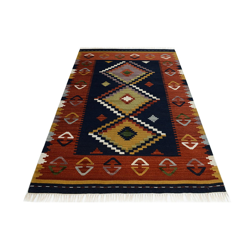 Southwestern Wool Hand Woven Area Rug, Rectangle 170 x 230cm