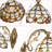 1 - Light Tiffany Stained Glass Wall Sconce With Pull Chain Switch (Set of 2)