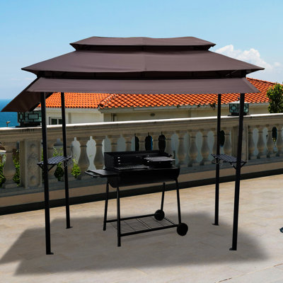 Gazebo extérieur 2,4 x 1,2 m pour les réunions de famille - Créez des moments mémorables et partagez des souvenirs inoubliables.