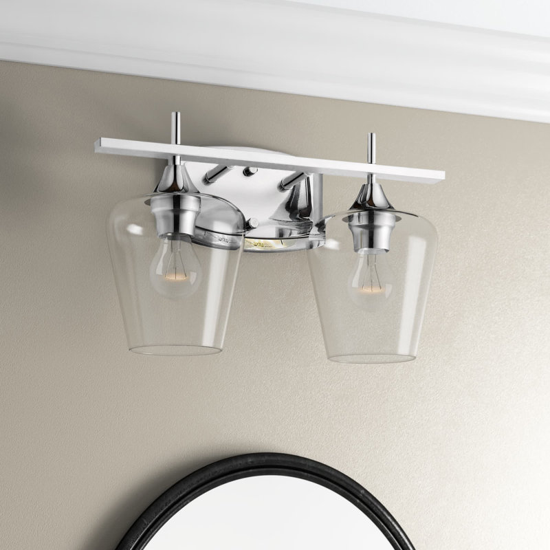 Éclairage pour meuble-lavabo en verre à intensité variable Dahlya, Chrome chrome