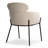 Modern Upholstered Dining Chairs With Curved Back & Black Metal Legs-1889442021