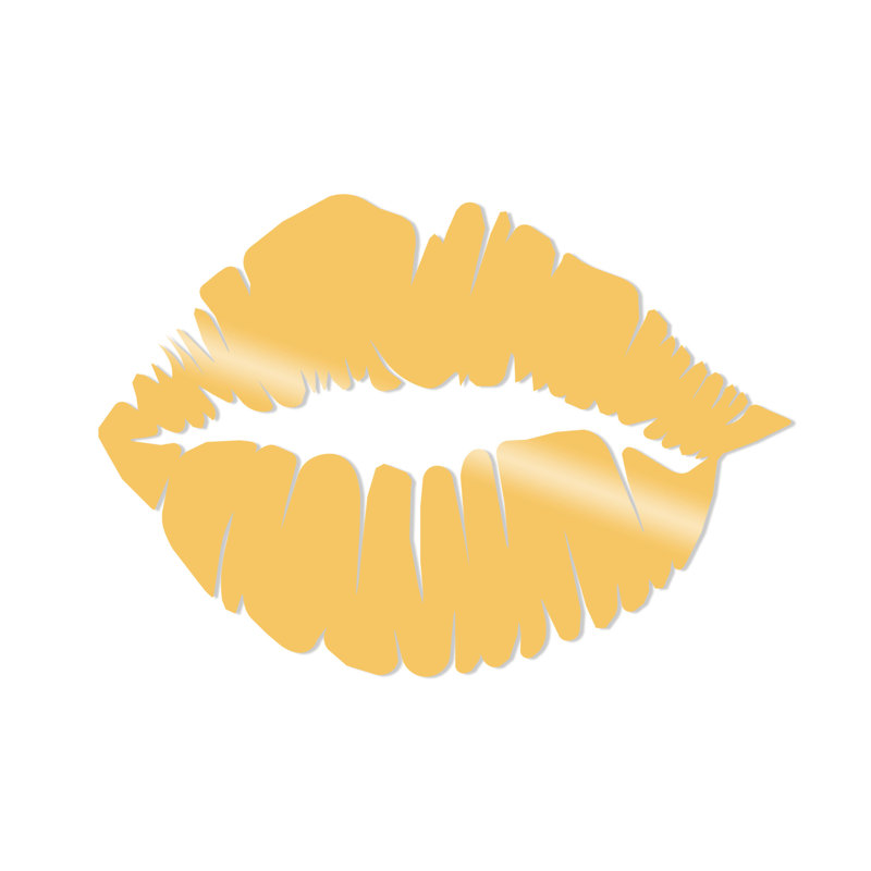 Wall Decor on Metal, Gold