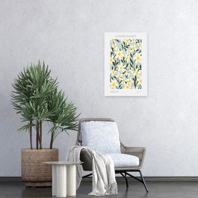 Flower Market Milan Contemporary Flower Wall Art Print