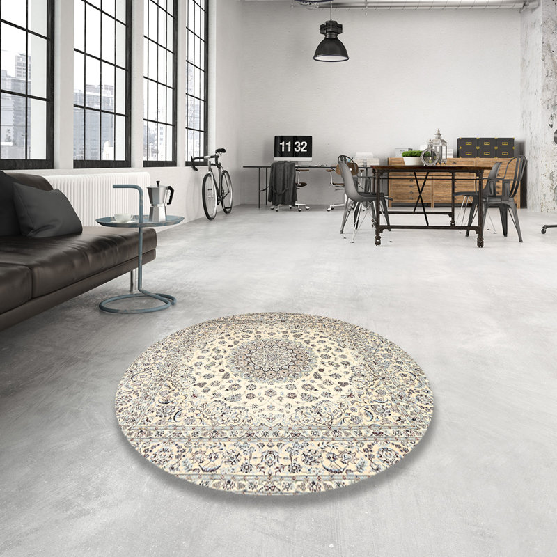 Donella Oriental Indoor Rug, Round 4'