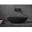 Lavabo de salle de bain ovale noir Foho-55604379