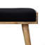 Repose-pieds noir en velours-682926998