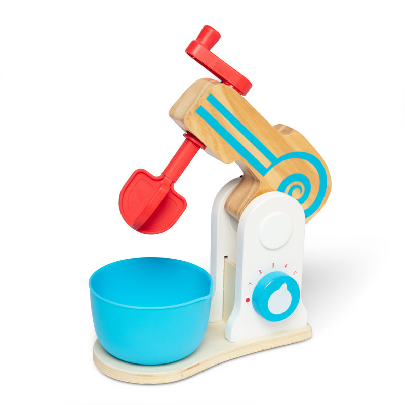 11 Piece Wooden Make-a-Cake Mixer Appliance Set