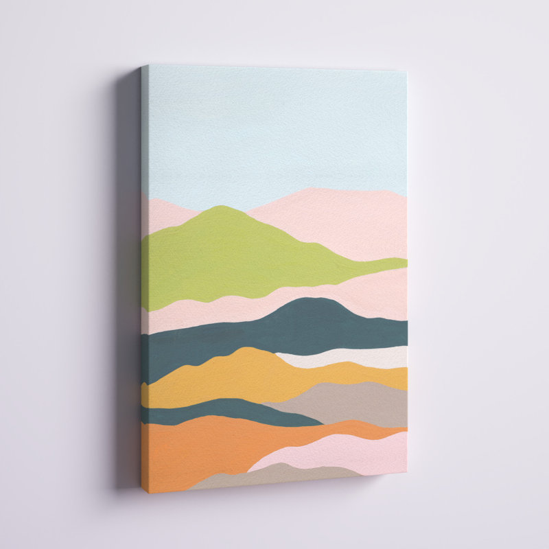 " Cloud Layers I " by Melissa Wang Painting Print, 18" H x 12" W