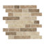 Carreau de mosaïque murale en verre lustré 11 po x 11 po Montessa Sierra
