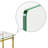Layna Glass Top Metal Base Dining Table-1704695253