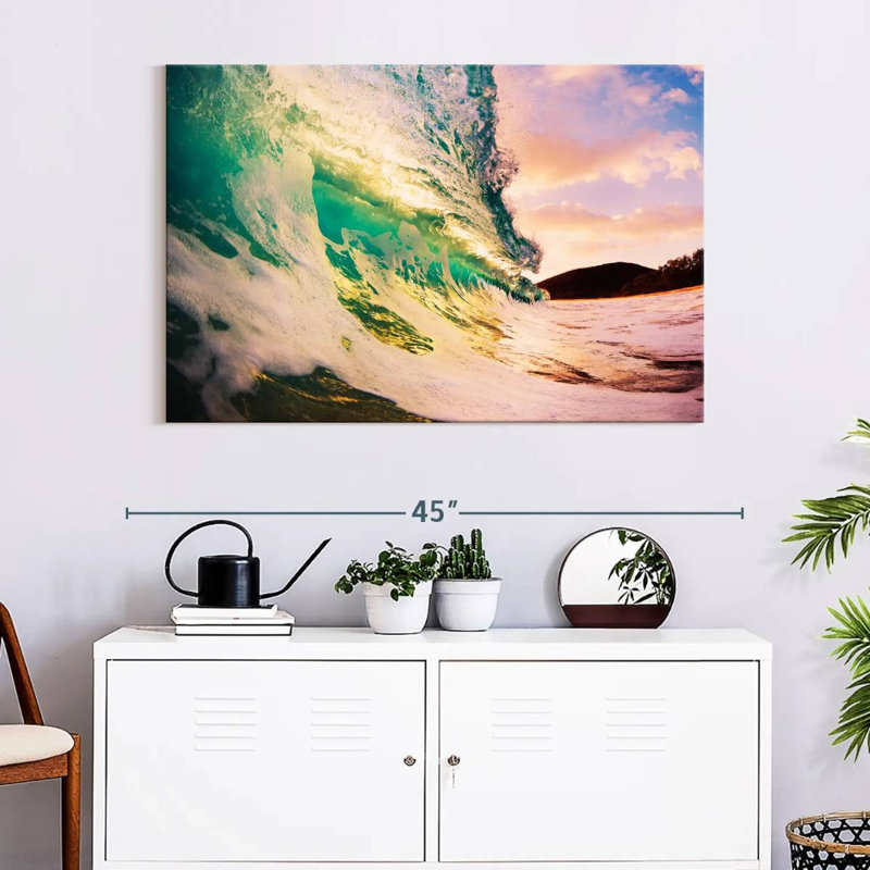 Gillard Retro Sunset Wave, 26" H x 39" W