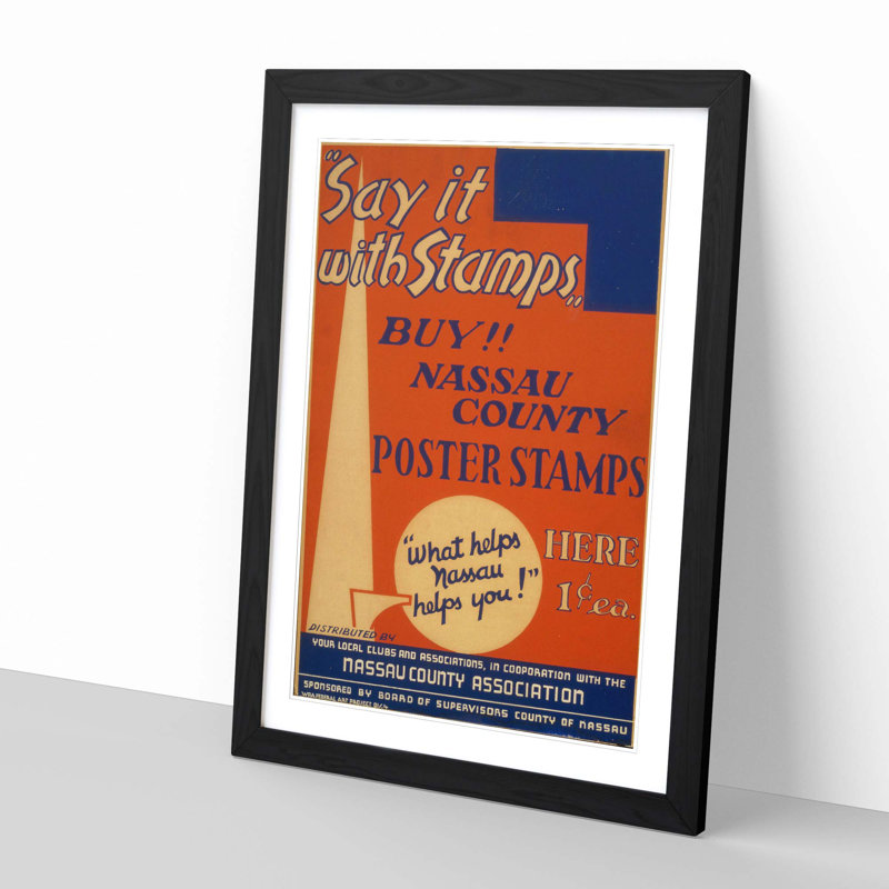 Single Picture Frame Print, Black
