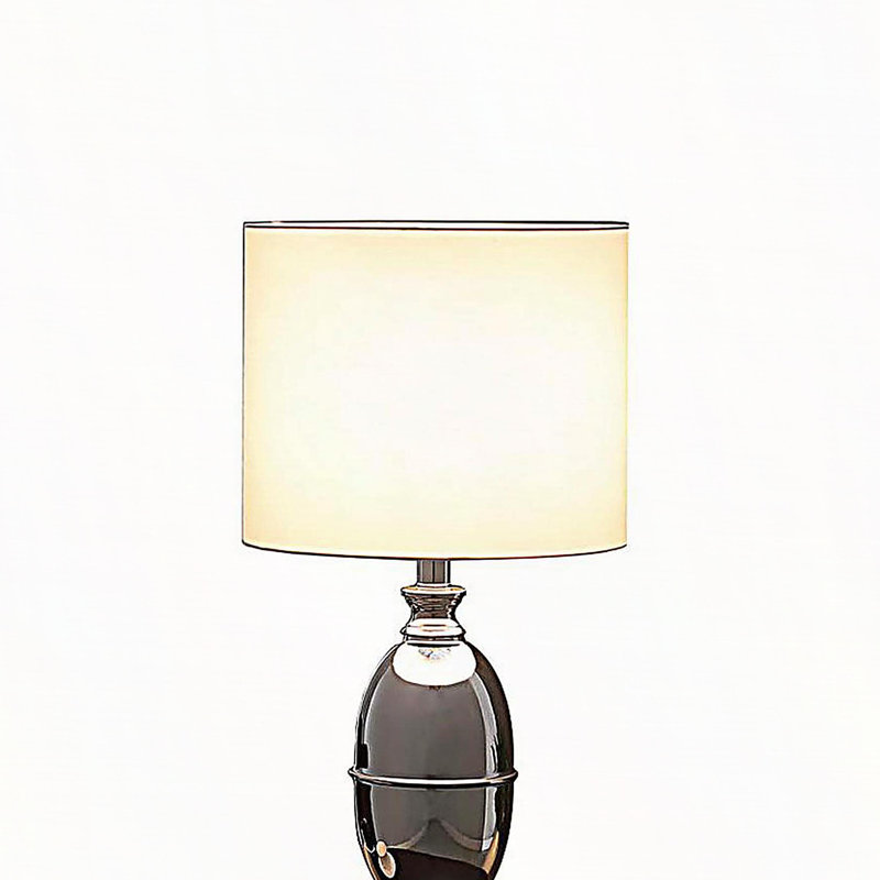 25" In Ambros Textured Silver Chrome Urn Table Lamp