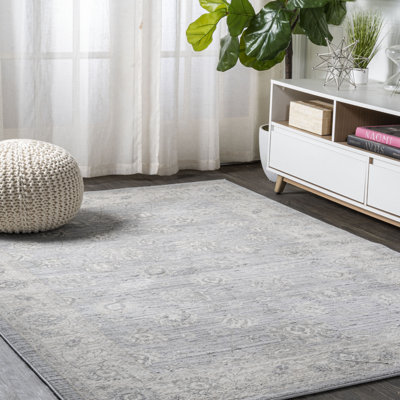 Modern Persian Vintage Moroccan Traditional Light Gray Rug