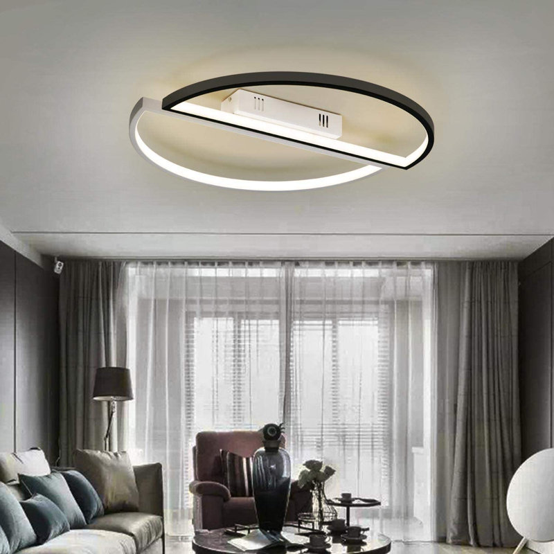 Ivy Bronx 1-Light 55cm LED Integrated Semi-Flush Mount
