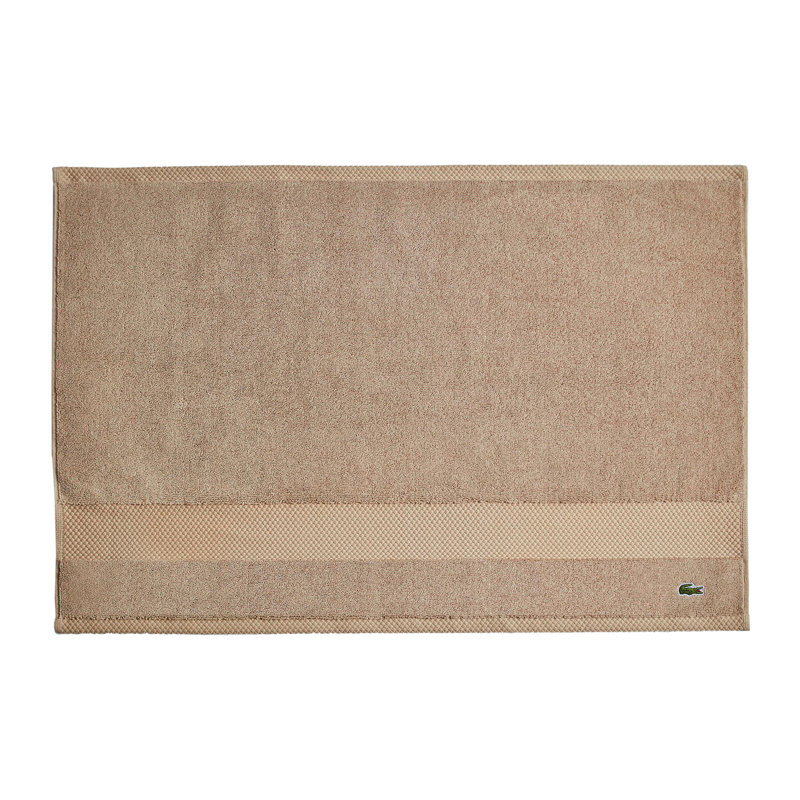 Lacoste Heritage 21X31 Bath Mat, 100% Supima Cotton, Micro-Fresh® Anti-Microbial, Sand