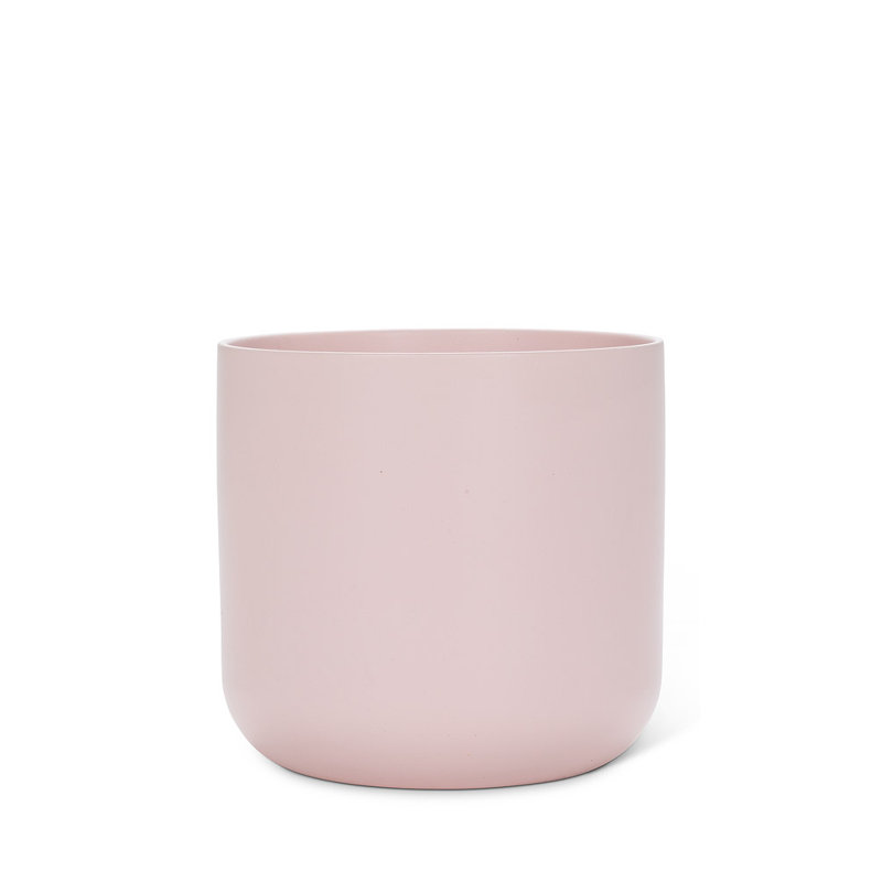 Cache pot en céramique, H 5 po x l 5 po x P 5 po, Rose