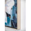 Large Modern Flower Oil Painting, Square Gold Frame Wall Art