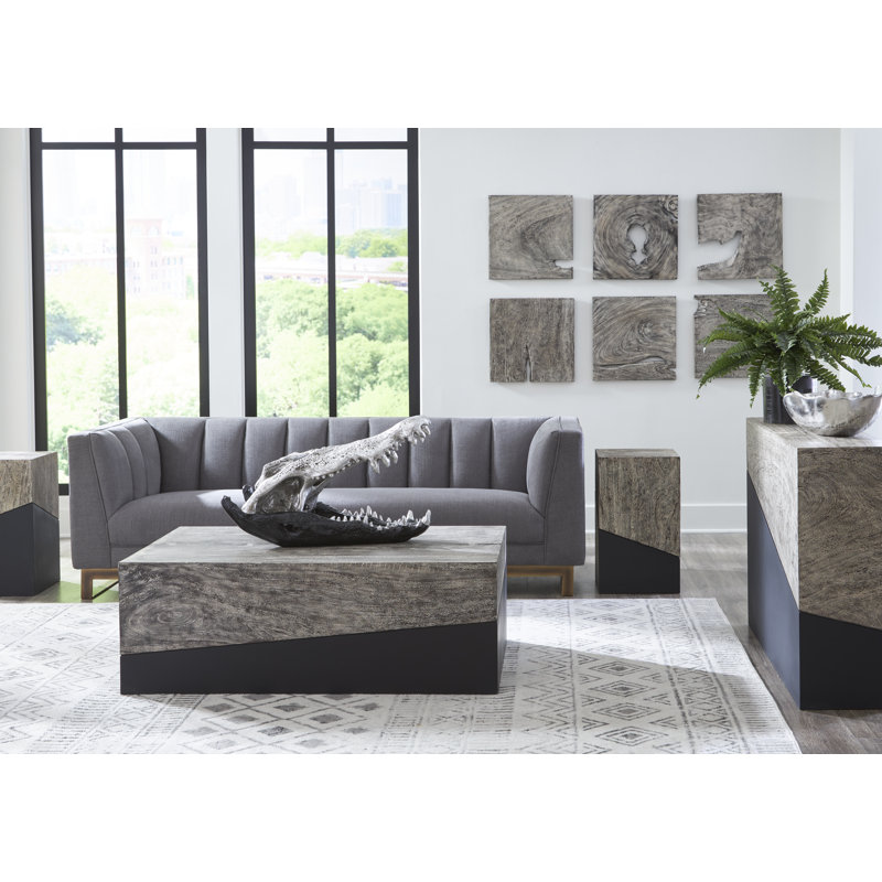 Geometry Block End Table