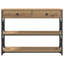 Console Table 100X28x75 Cm Engineered Wood & Steel-1255797489-1255797503