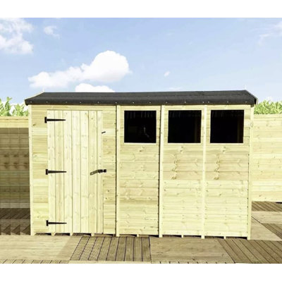 Weert 12 ft. W x 8 ft. D Solid Wood Garden Shed