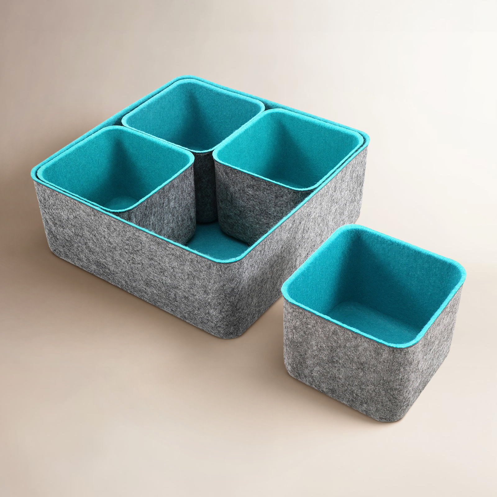 Anadela Organizer Set, Turquoise