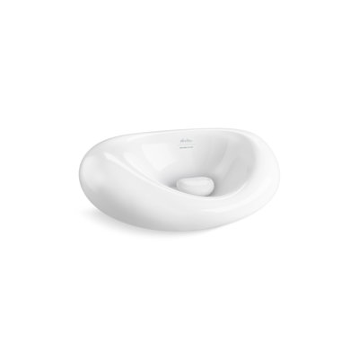 Landshapes By Daniel Arsham 21-1/2-In Oval Vessel Bathroom Sink No Overflow