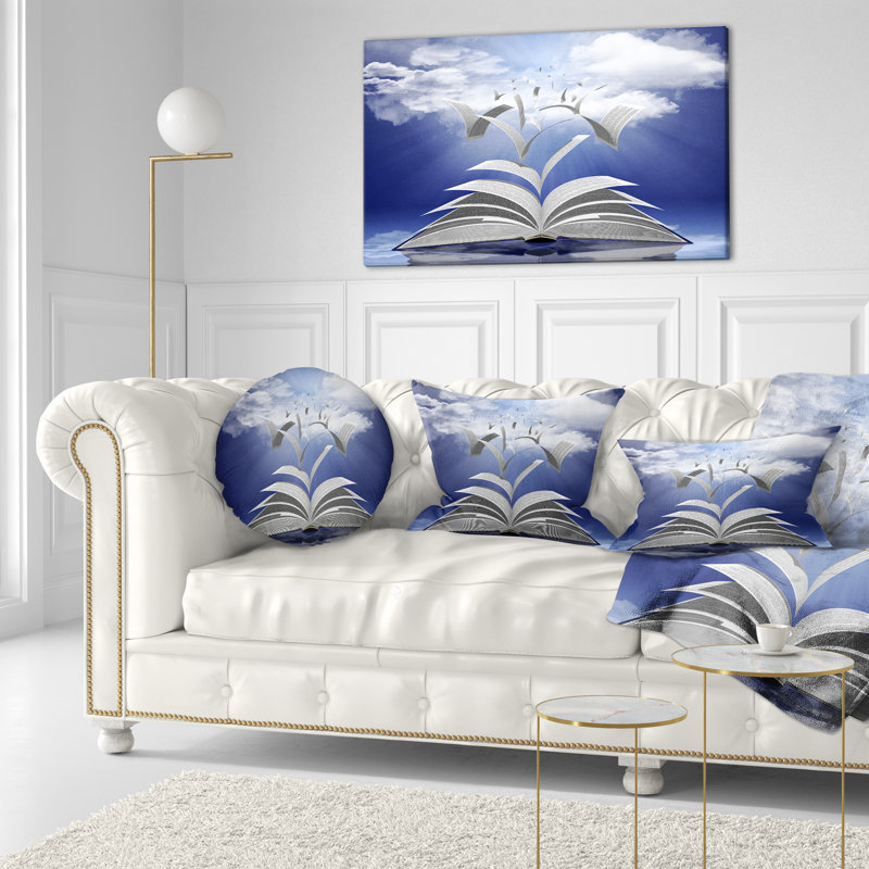Livre pages Skyward - impression sur bois, H 20 po x l 40 po x P 1po, Toile tendue