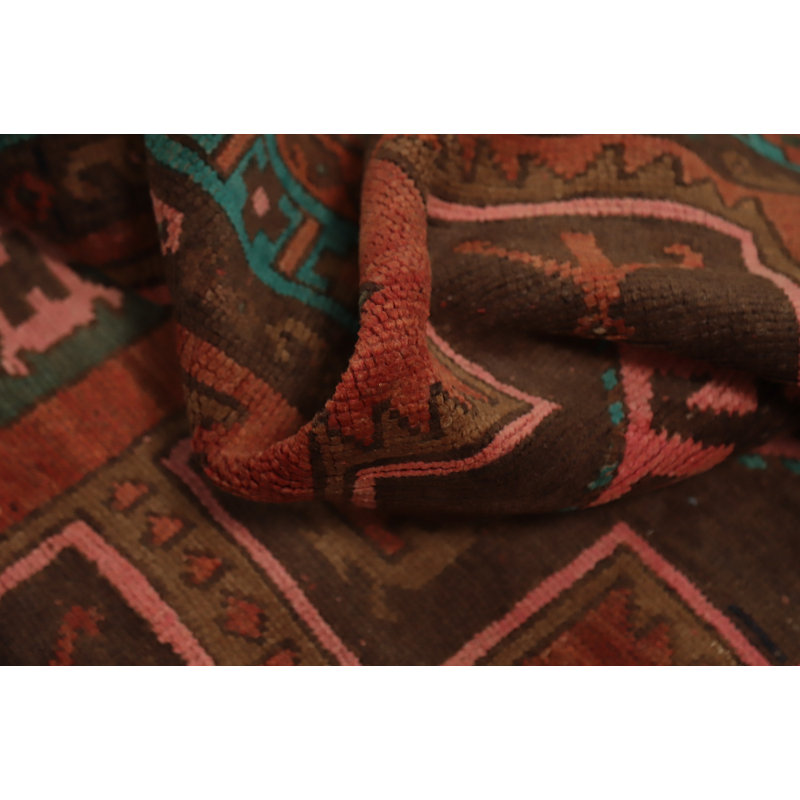 Tapis de couloir géométrique traditionnel 4x9