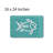 White Beaded Fish Shape Bath Mat，16 x 24