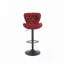 Tabourets de bar, avec repose-pieds et base pivotante en velours-2142882219-2142882223