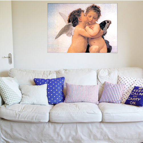 Bouguereau - No Frame Print on Wood, 70cm H x 100cm W x 1.8cm D