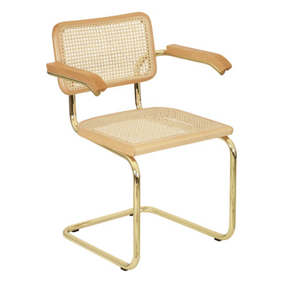 Marcel Breuer Cesca Cane Cantilever Dining Armchair Arm Chair